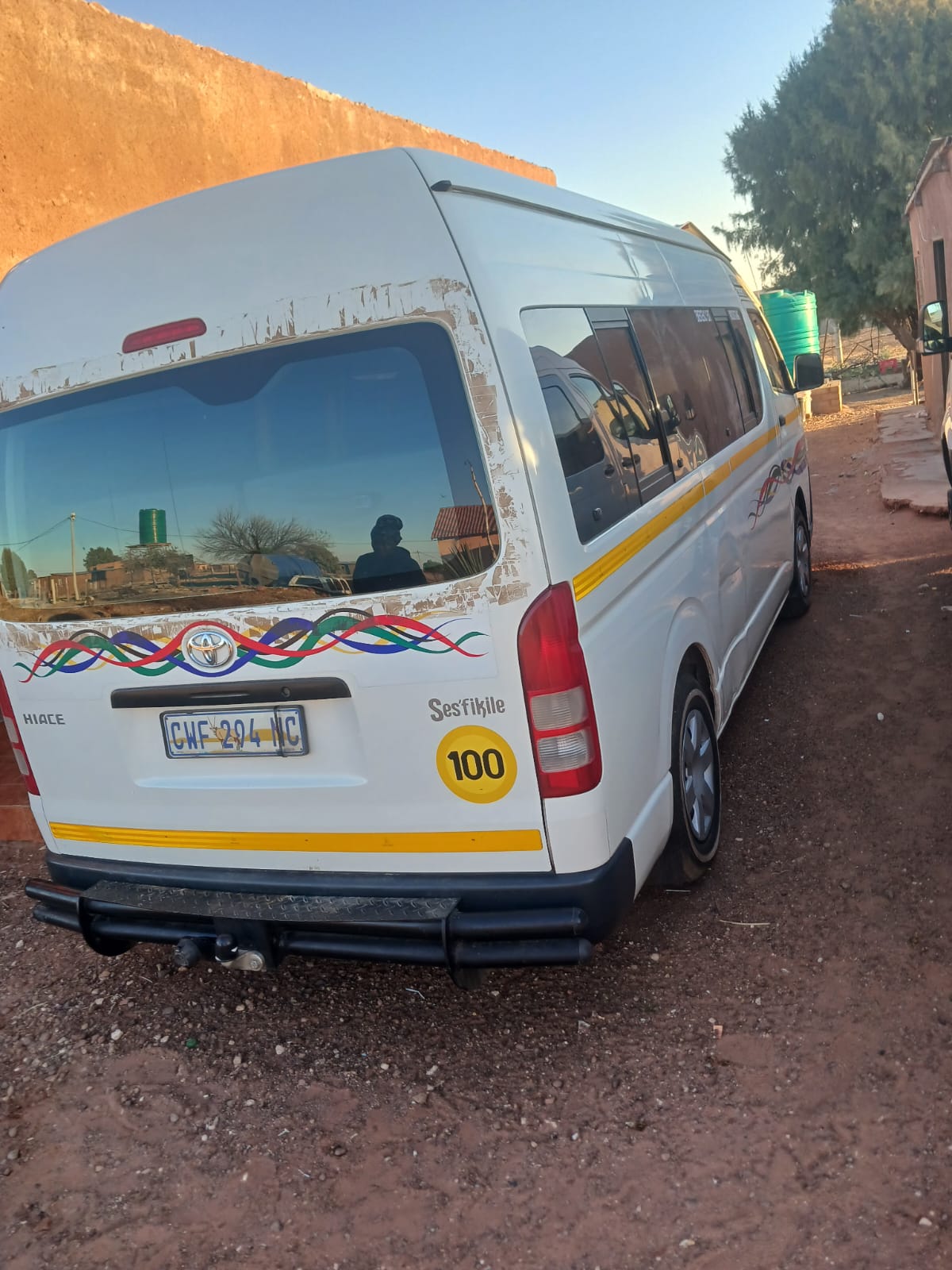 Public transport vehicle on a city road